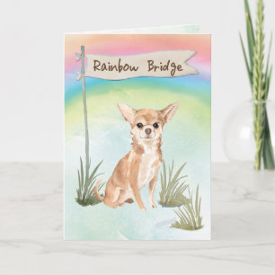 Cartão Chihuahua Pet Sympathon Rainbow Bridge