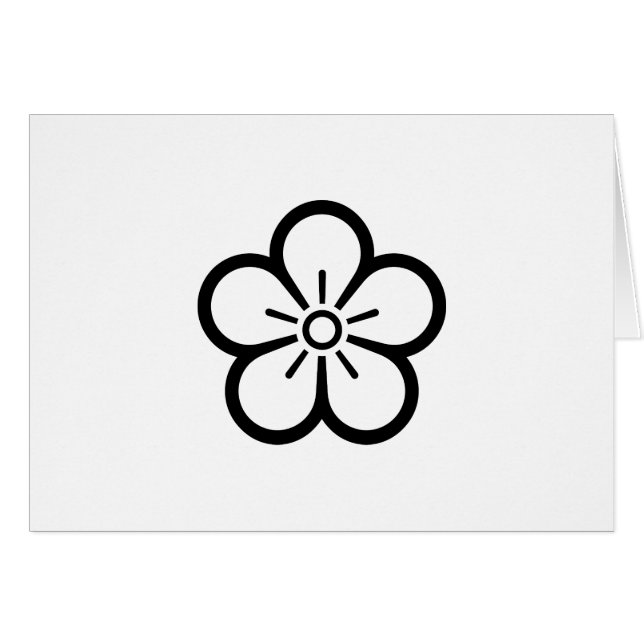 Cartão Chikage hana (Frente Horizontal)