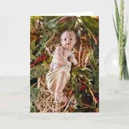 Cartão Child in Manger Christmas Card
