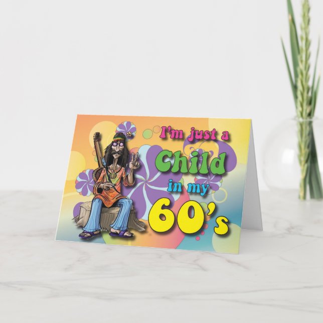 Cartão Child in my Sixties (Frente)