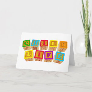 Cartão Child Life "Blocks" Notecards