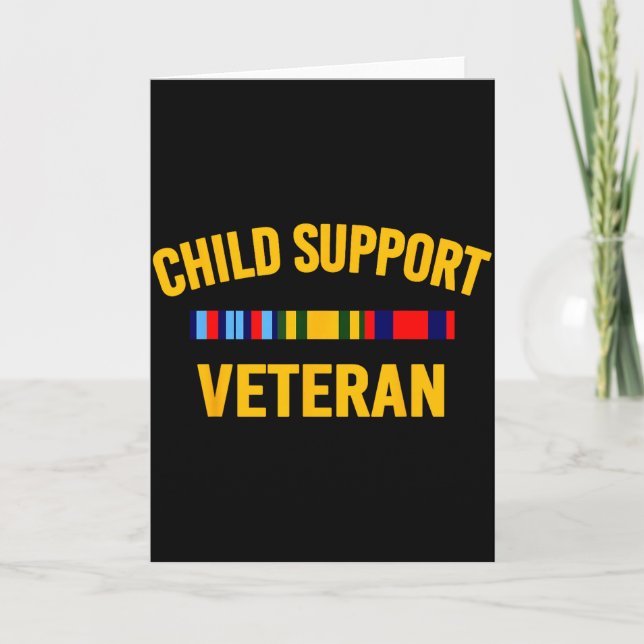 Cartão Child Suprt Veteran Shirts Patriots Veteran Flag  (Frente)