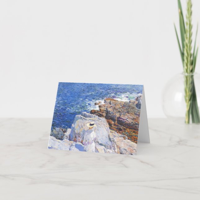 Cartão Childe Hassam - The Southern rock riffs Appledore (Frente)