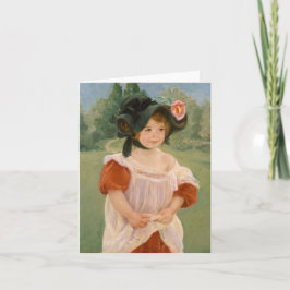 Cartão Childhood in a garden - Mary Cassatt