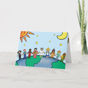 Cartão Children of the World Greeting Card-New