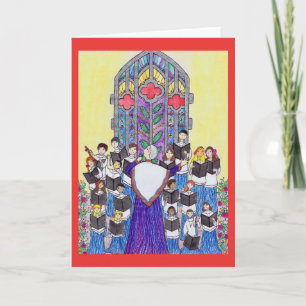 Cartão Children's Church Choir Greeting Card