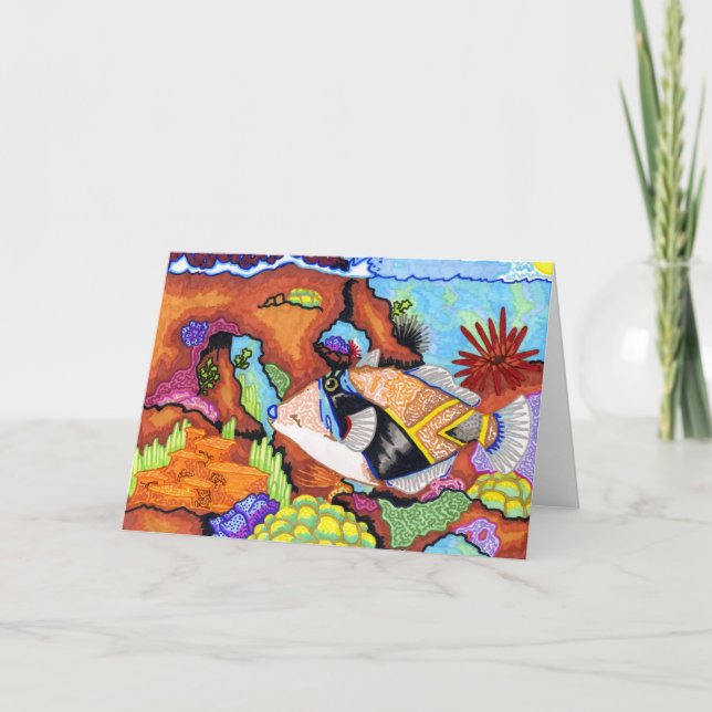Cartão Children's Winning Artwork: triggerfish (Frente)