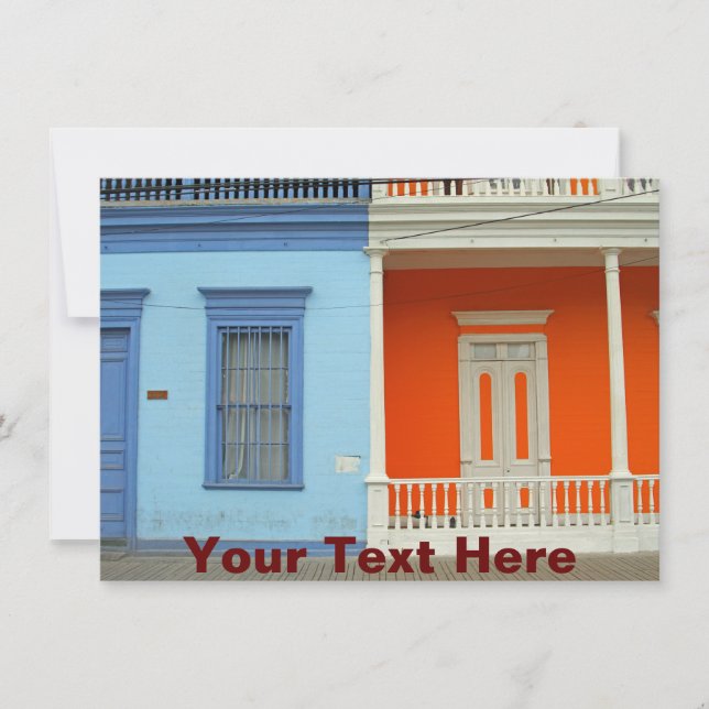 Cartão Chile personalizável (Frente)