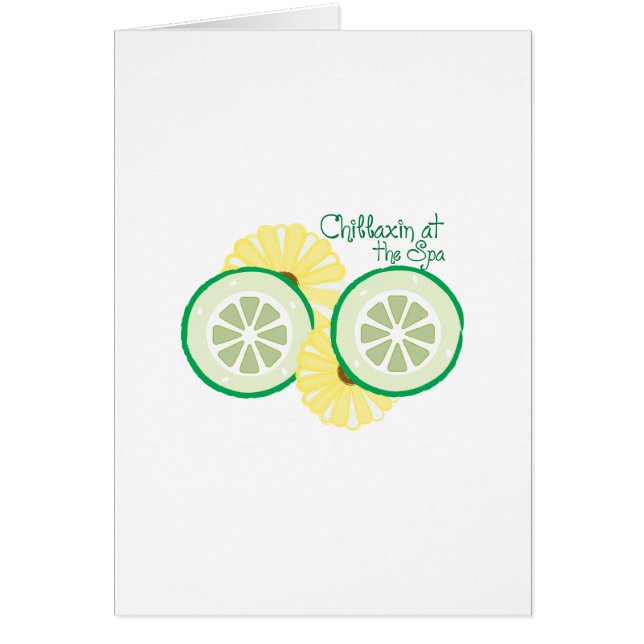 Cartão Chillaxin nos termas (Frente)