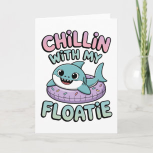 Cartão Chillin’ com Meu Boia Shark Baby Kids