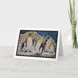 Cartão Chillin' Penguin Greeting Card