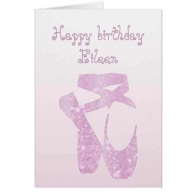 Cartão chinelos cor-de-rosa (Frente)