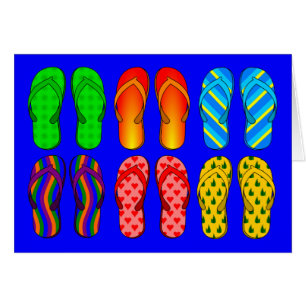 Cartão chinelos Galore