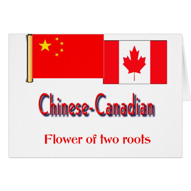 Cartão Chinês-canadense (Frente Horizontal)