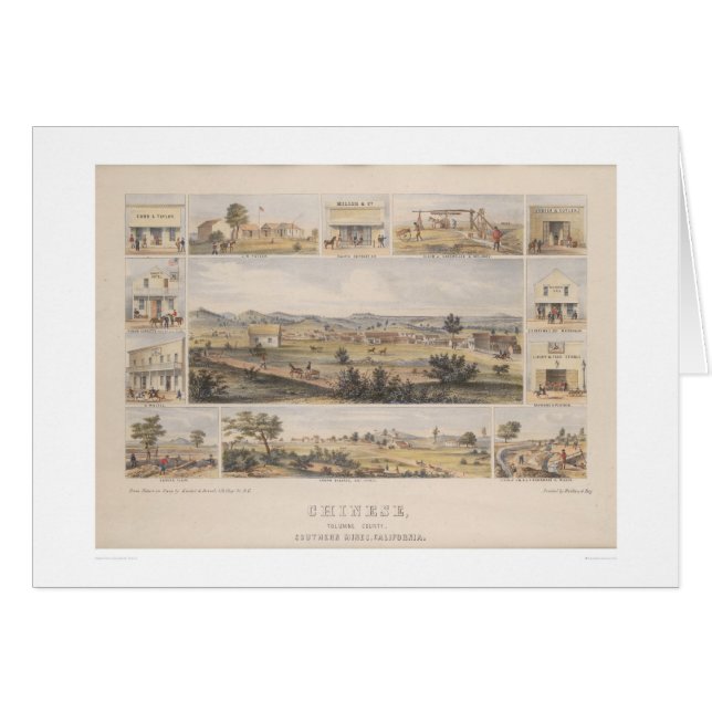 Cartão Chinês, condado de Tolumne [SIC] (1300) (Frente Horizontal)