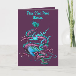 Cartão Chinese Cloud Dragon Mythical Rain Maker Creature 