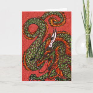 Cartão Chinese Dragon Greeting Card