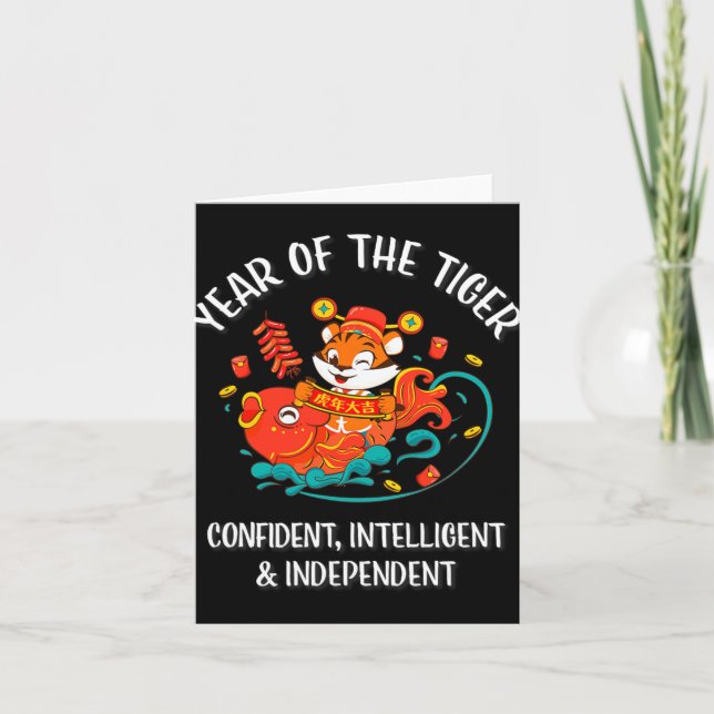 Cartão Chinese New Year Of The Tiger 2022  (Frente)