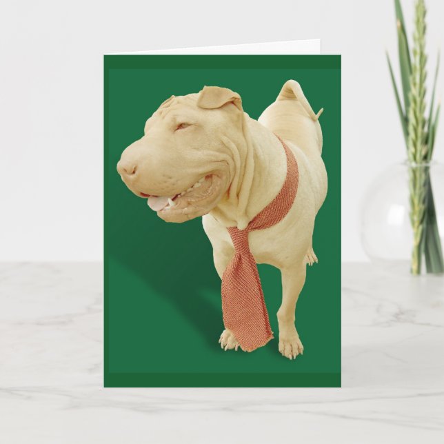 CARTÃO CHINESE SHAR PEI DOG BIRTHDAY CARD FOR HIM (Frente)
