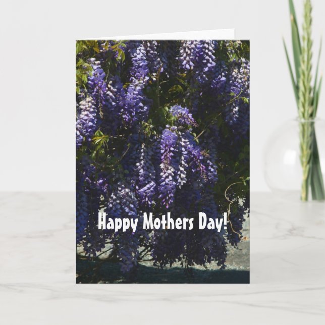 Cartão Chinese Wisteria Mothers' Day Card (Frente)