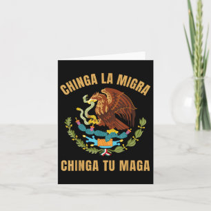 Cartão Chinga La Migra Chinga Tu Imigrante Mexicano Direi