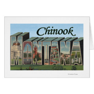 Cartão Chinook, Montana - grandes cenas da letra