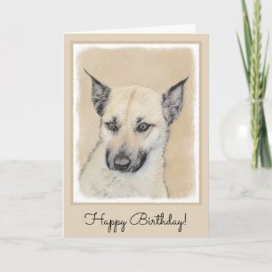 Cartão Chinook (Pointed Ears) Painting - Original Dog Art