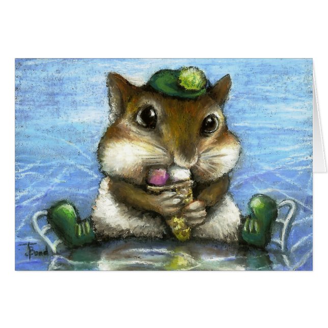 Cartão Chipmunk (Frente Horizontal)