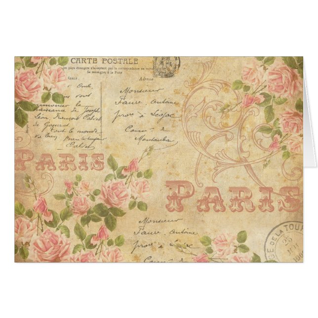 Cartão Chique de Paris (Frente Horizontal)