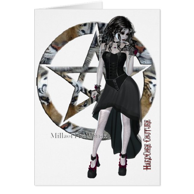 Cartão Chique gótico (Frente)