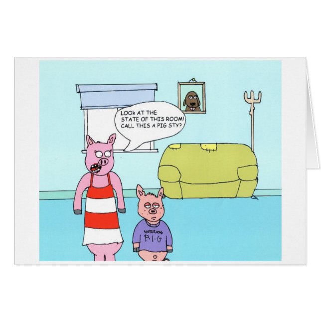 Cartão Chiqueiro de porco (Frente Horizontal)