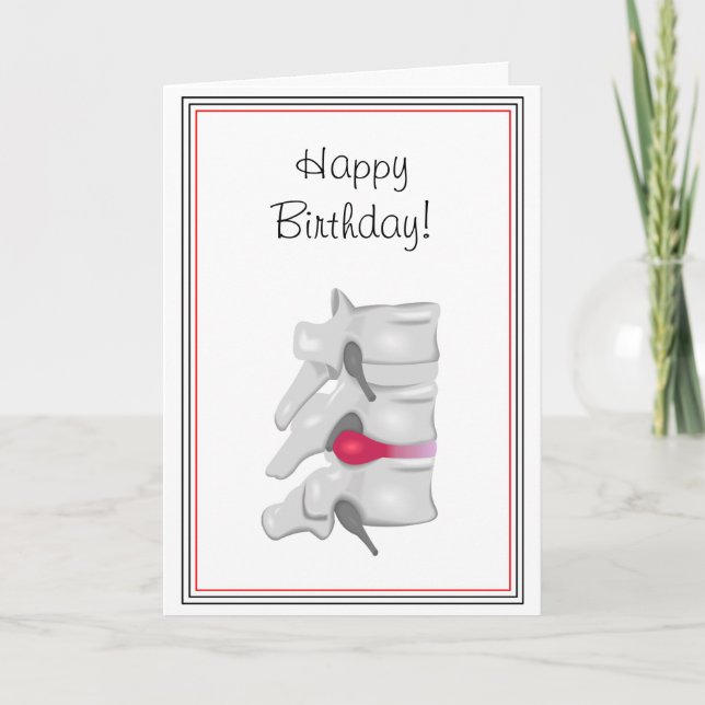 Cartão Chiropractor Back Surgeon Birthday (Frente)
