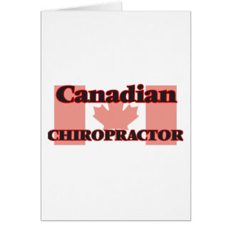 Cartão Chiropractor canadense