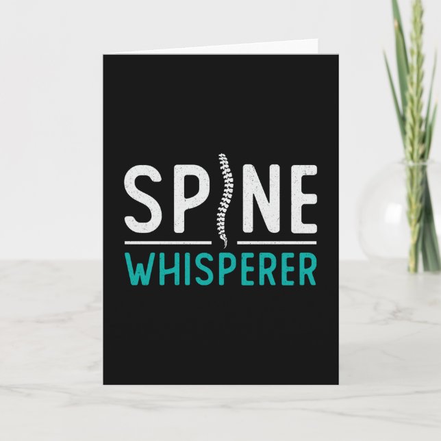 Cartão Chiropractor Spine Whisperer Chiro Chiropractic (Frente)