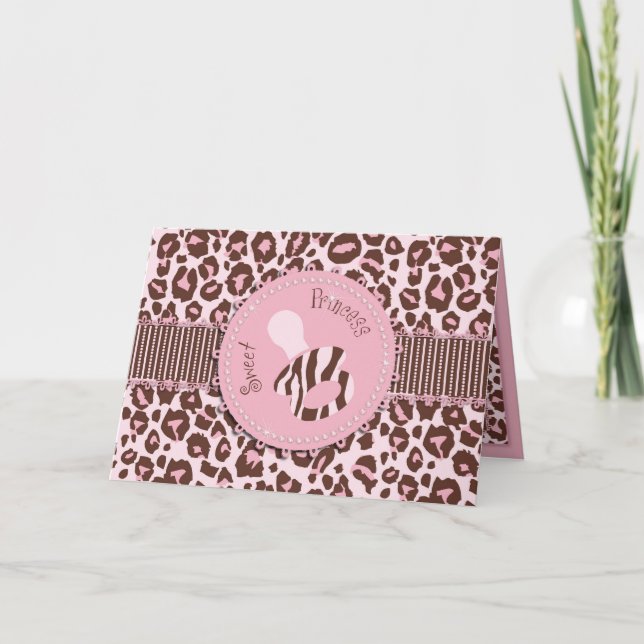 Cartão Chita Menina Rosa B (Frente)