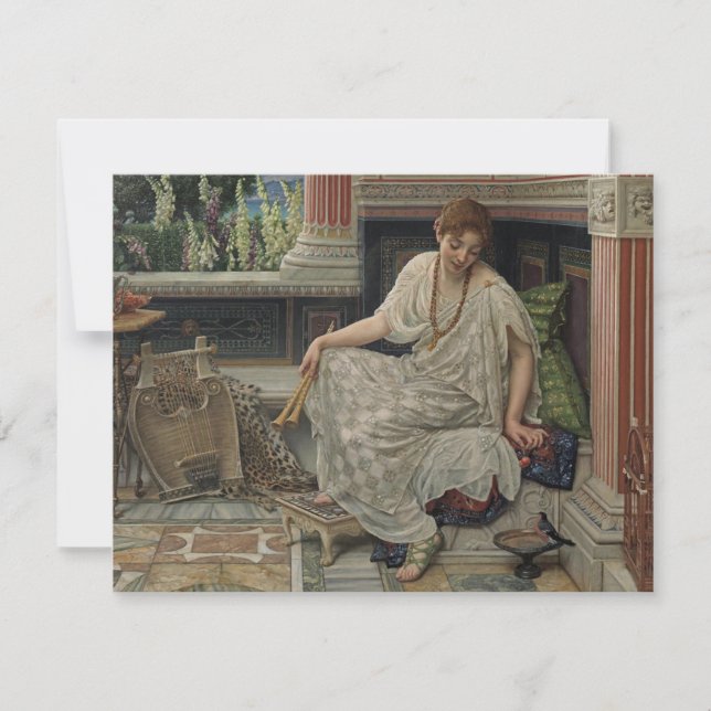 Cartão Chloe (por Edward Poynter) (Frente)