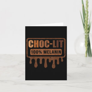 Cartão Choc Lit Melanin Black Orde - Mês de História Negr