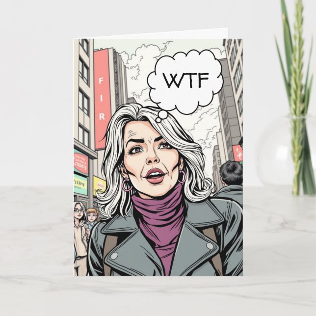 Cartão Chocado com a reeleição do Trump Democrat (Frente)