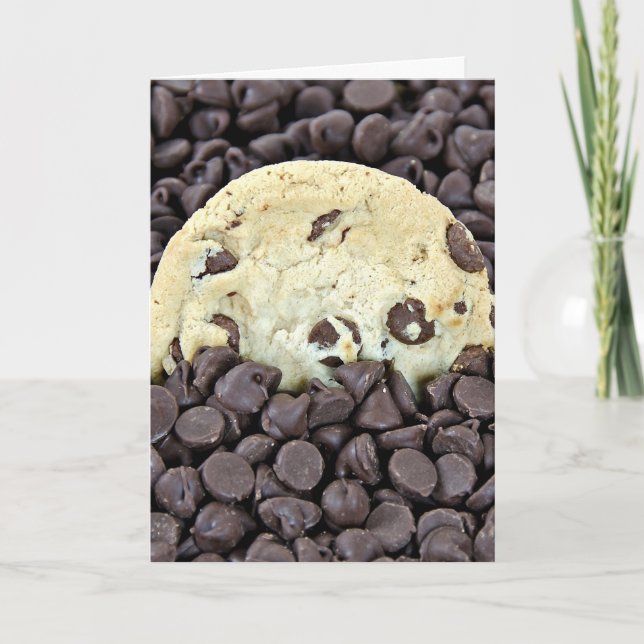 Cartão Chocolate Chip Cookie Birthday (Frente)