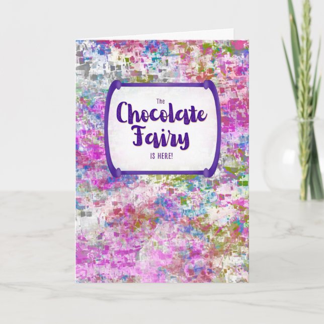 Cartão Chocolate Fairy – Thinking of You / Get Well (Frente)