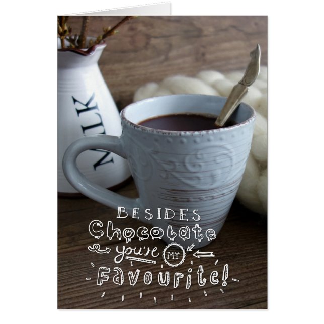 Cartão Chocolate lateral (Frente)