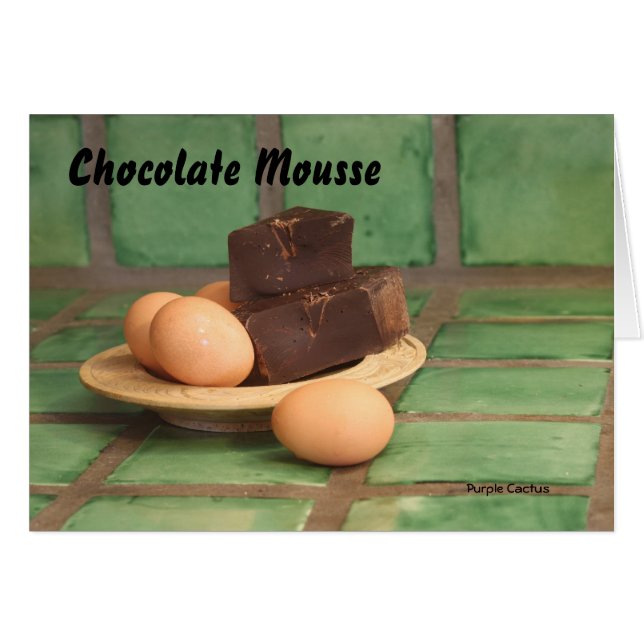 Cartão Chocolate Mousse (Frente Horizontal)