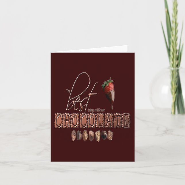 Cartão Chocolate - Notecard (Frente)