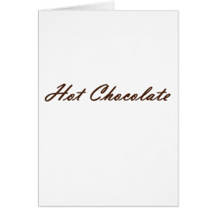 Cartão Chocolate quente