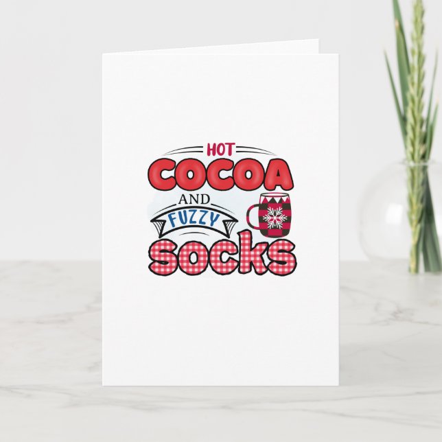 Cartão Chocolate Quente e Meias Macias (Frente)