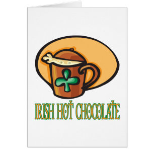 Cartão Chocolate quente irlandês