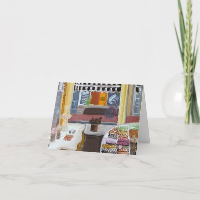 Cartão Chocolate Shop in Amsterdam (Frente)