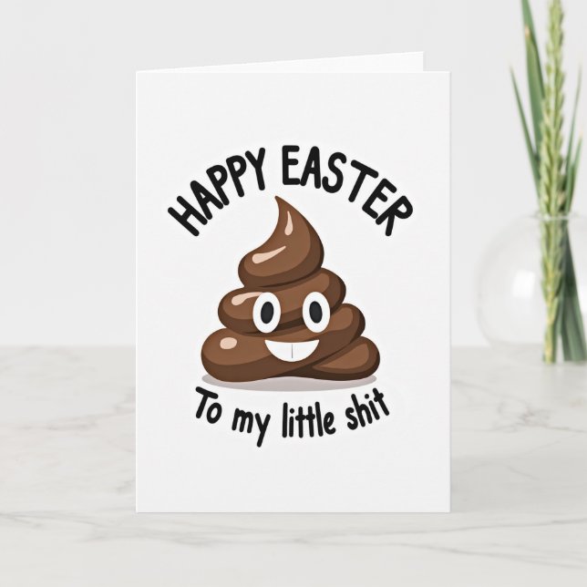 Cartão Chocolate Swirl Easter Card (Frente)