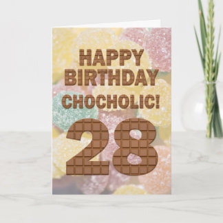 Cartão Chocolólico 28º Aniversário