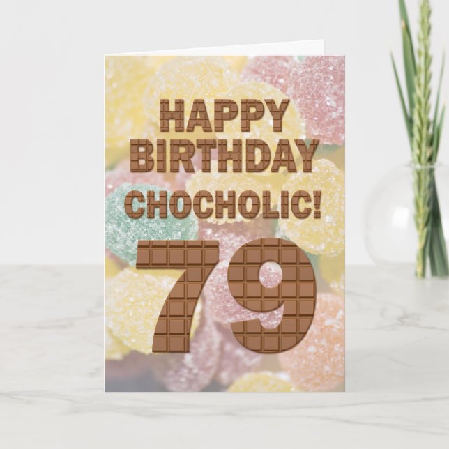 Cartão Chocolólico 79º Aniversário (Frente)